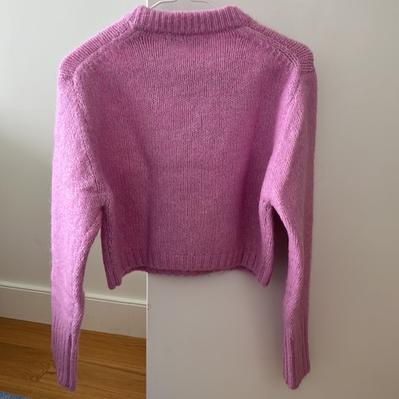 Zara cropped pink sweater - Picture 3 of 6